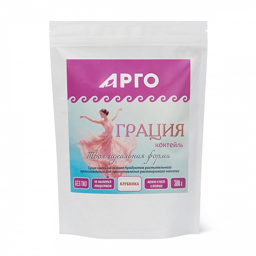 Коктейль «Грация», вкус клубника, 380 г