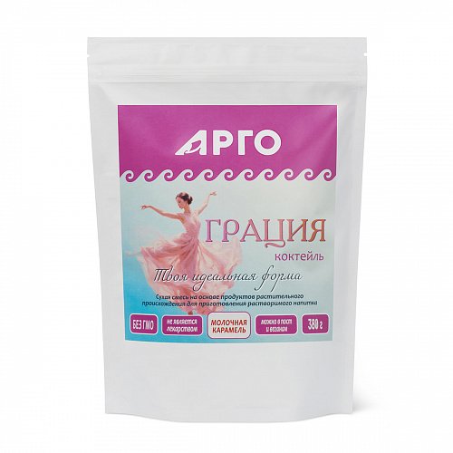 Коктейль «Грация», вкус молочная карамель, 380 г